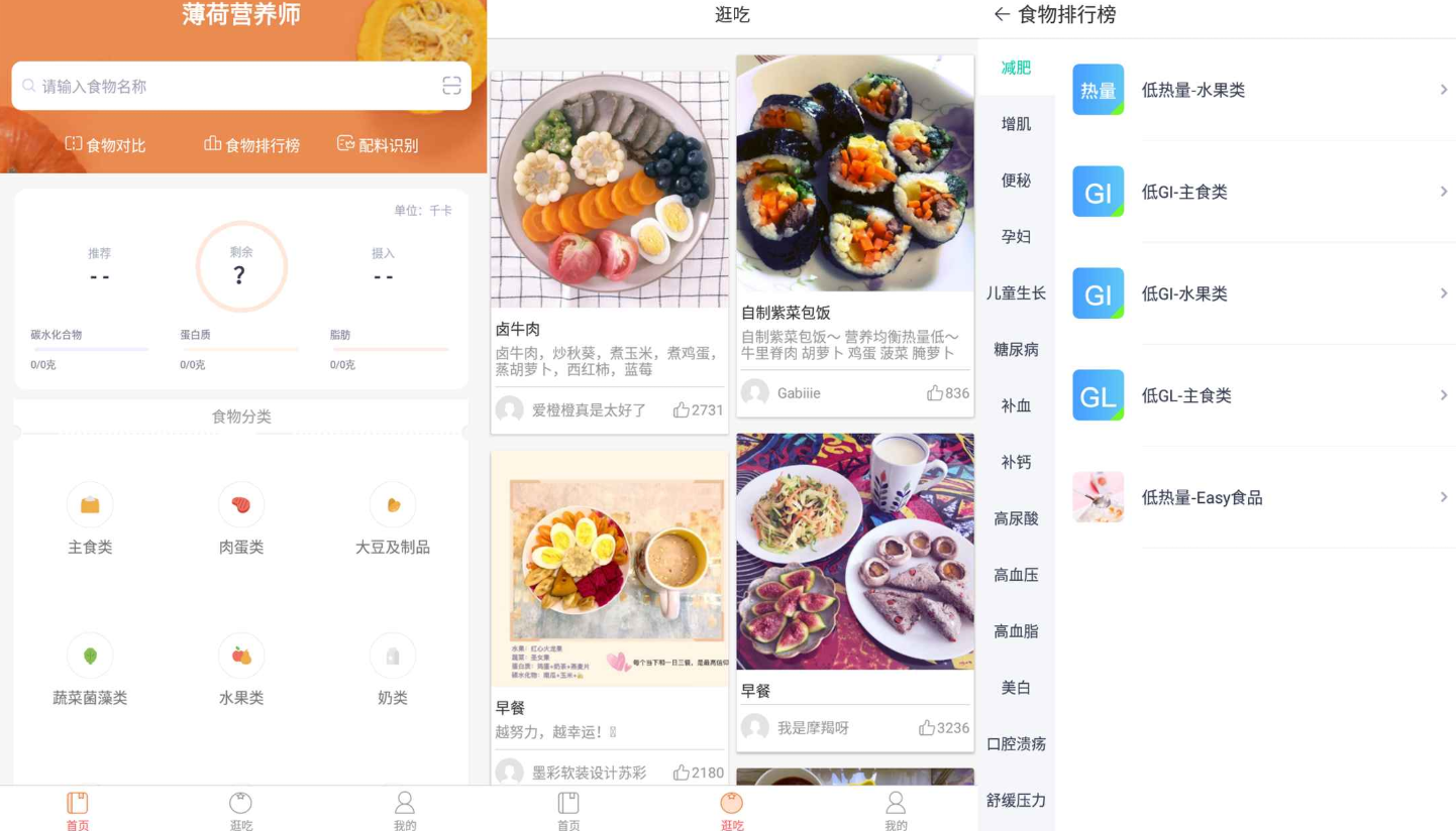薄荷营养师v3.1.7绿化版截图1