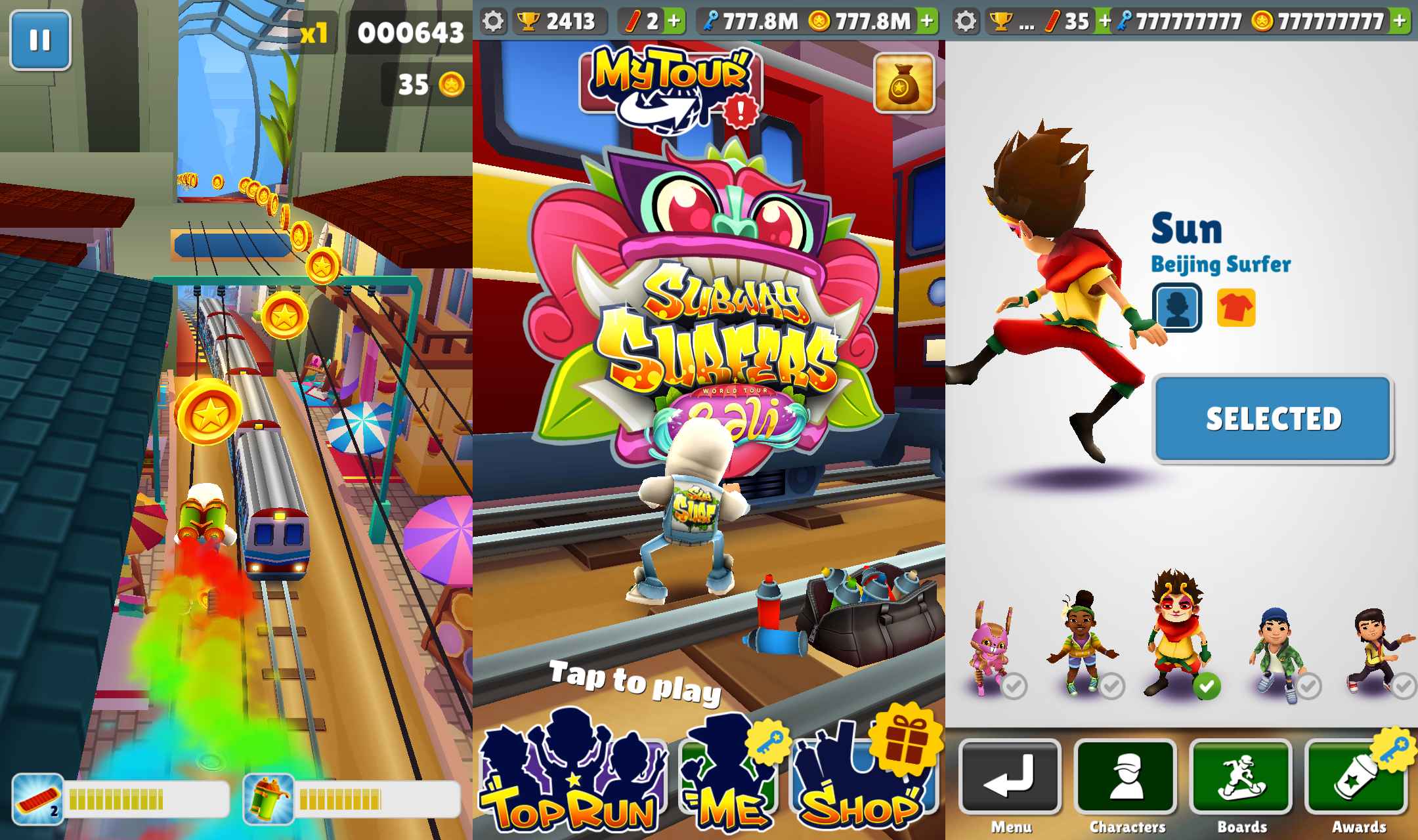 地铁跑酷v1.0.1绿化版截图1