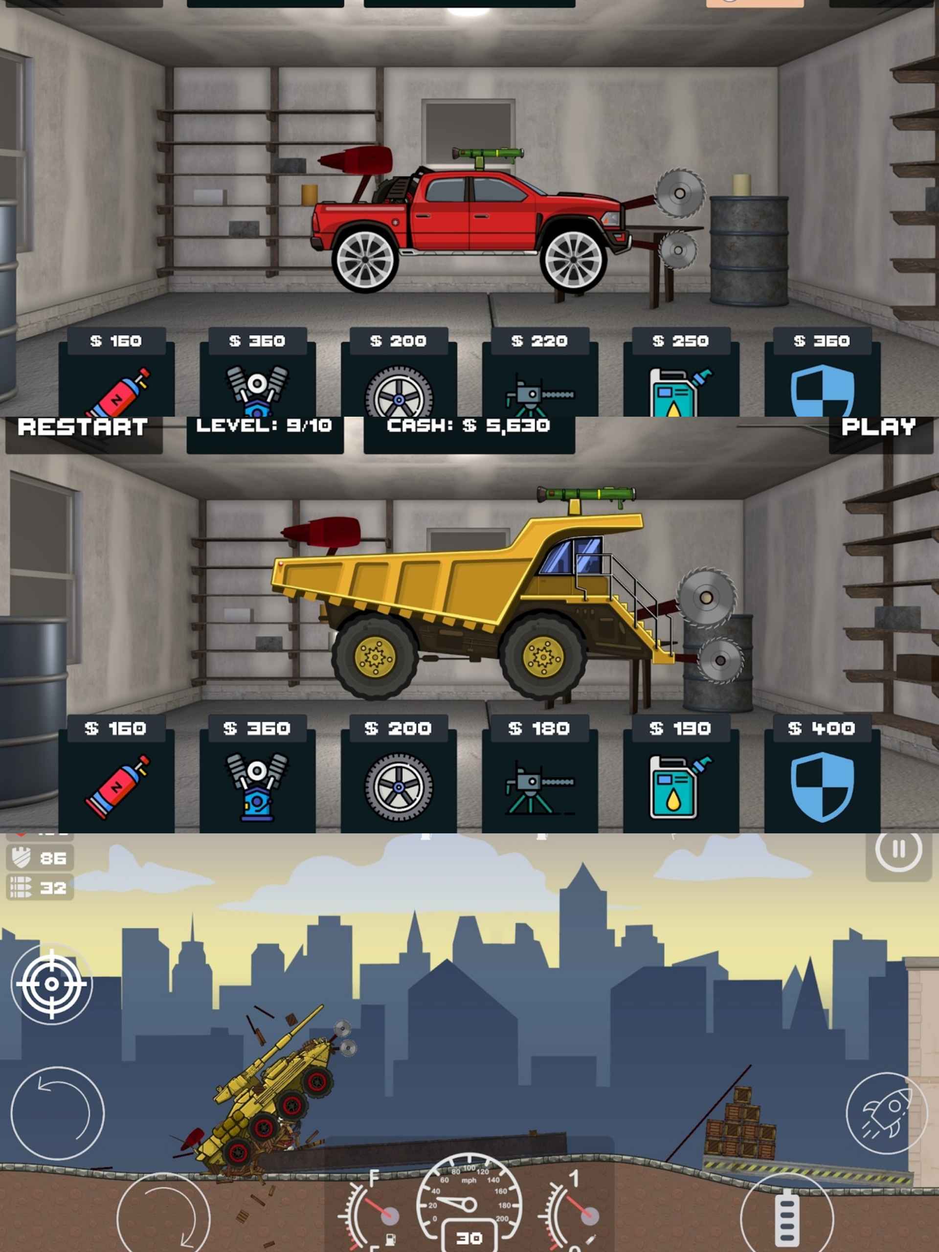 僵尸赛车v1.5绿化版截图1